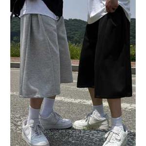 머시따 / 사이드 핀턱 버뮤다 와이드 트레이닝 팬츠