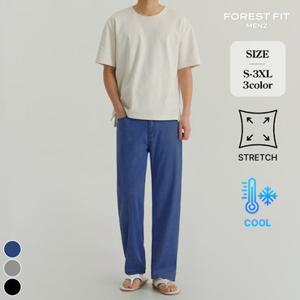 포레스트핏맨즈 (여름찐스판맨즈1탄) 남자 냉감 테이퍼드핏 밴딩 스판 청바지