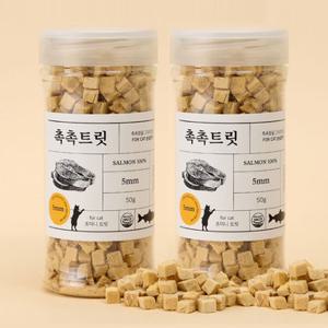 [무료배송] 고양이전용 동결건조 촉촉트릿 - 연어 50g x 2개