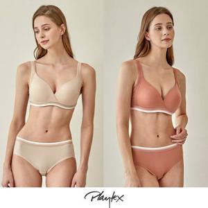 플레이텍스 노와이어 볼륨업 4종 라이트베이지+로즈핑크