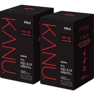 맥심 카누 마일드미니 100T+30T x 2개
