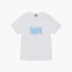 마리떼프랑소와반팔티 TQK 1MG24CTS102WSB W CLASSIC LOGO TEE white/sky blue