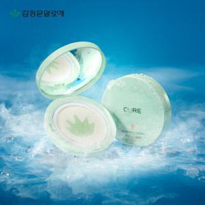 [김정문알로에] 큐어 아쿠아 마일드 쿨링 선쿠션 본품 25g 1개 (정가 45,000원)