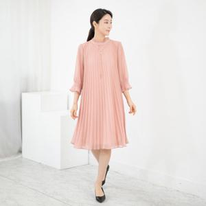 엄마옷 쉬폰 주름 플리츠 원피스 1GHJ25817 중년여성 마담 60 70대  빅사이즈 할머니