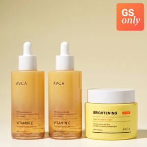 아브카 비타민C 미백 케어 세트 [앰플100ml 2개+크림100ml 1개]