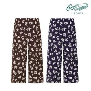 [택가 79,800원][크로커다일레이디] 플로럴 밴딩 와이드 팬츠_CLCMPT904