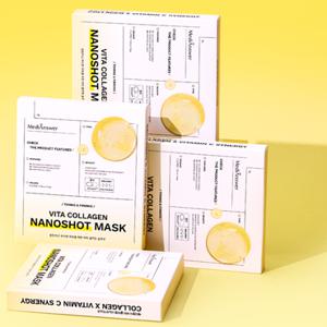 메디앤서[GS단독]기미톤업 비타콜라겐 나노샷 마스크 4박스 20매 (정가 120,000원)