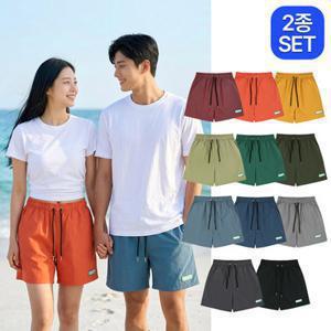 [파라고나] 남여공용 나일론 반바지 바스락 숏 밴딩 팬츠 11컬러 4사이즈 B24P209