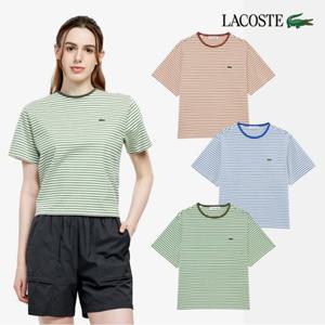 [라코스테공식][시즌오프30%off] 여성 미니 스트라이프 티셔츠 TF360E-56G 3종 택1