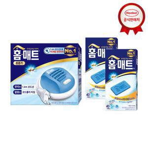 홈매트 모기퇴치 코드롤러 훈증기+홈매트피 45매*2 (15시간지속, 1.4m코드선)