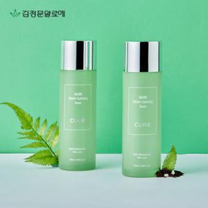 [김정문알로에] 큐어 카밍 토너 130ml+카밍 에멀젼 130ml (정가 87,000원)