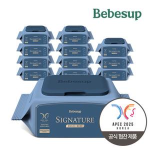 [베베숲] 시그니처 블루에코 아기물티슈 20매 휴대 캡 12팩