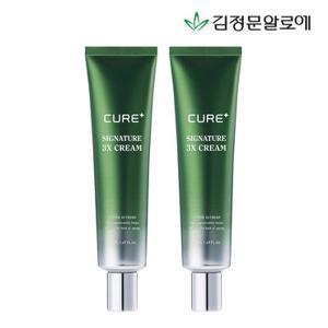 [김정문알로에] 큐어 시그니처 3X크림 50ml 2개 (정가 104,000원)