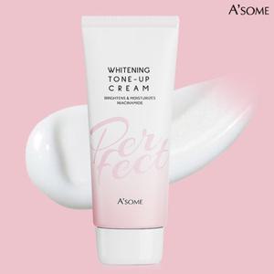 [체험특가] 에이썸 화이트닝 대용량 톤업 미백크림 100ml 파데프리
