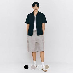 [백화점][지오다노]남자 반바지 와이드핏 트레이닝 카고 밴딩 팬츠 105418