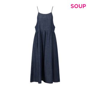 [백화점]SOUP  백 리본 뷔스티에 데님 원피스 (S66OP04)