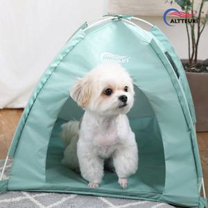 원터치 애견 텐트 민트 대형/강아지 고양이 개 집 하우스
