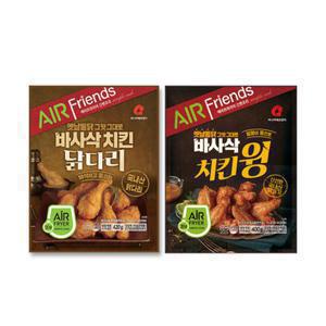 마니커에프앤지 바사삭치킨닭다리 420g + 바사삭치킨윙 400g