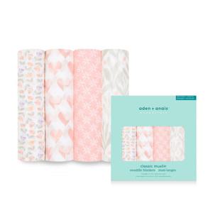GS비밀특가 아덴아나이스 이센셜 머슬린 속싸개 4pk-디자인선택