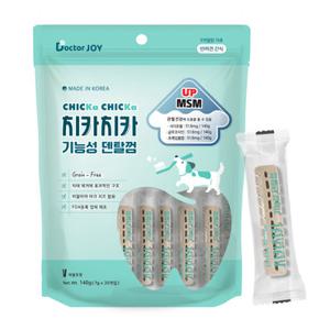 닥터조이 치카치카 기능성 덴탈껌 MSM 관절 건강 140g(7g X 20P) 강아지간식