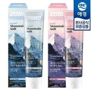 [애경] 2080 히말라야 핑크솔트 잇몸 구취케어 퓨어 치약 150g x6개 (+여행용 치약 50g 증정)