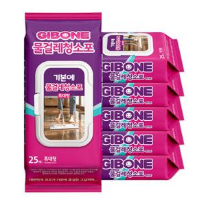 기본에 두툼한 물걸레 청소포 특대형 25매 x 6팩