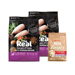 하림펫푸드, 더리얼 캣 GF 크런치 닭고기시니어3.2kg+닭가슴살트릿