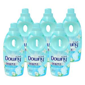 다우니 초고농축 섬유유연제 엑스퍼트 실내건조 1L x6개
