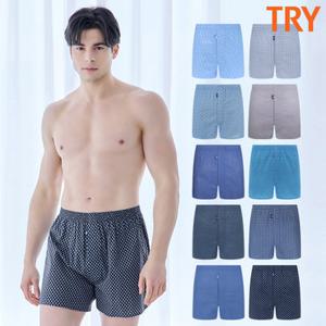 [TRY] 국민속옷 편한 트렁크 5매/4매세트 6종택1 부드러운 남자 팬티
