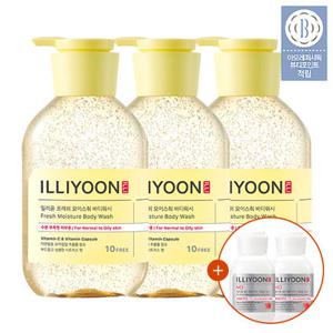 일리윤 [단독특가]  프레쉬모이스춰 바디워시 500ml(3입) (+추가증정)