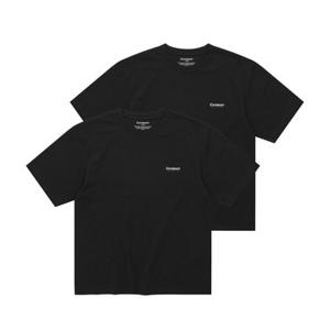 [커버낫] 쿨 코튼 2-PACK 티셔츠 뉴블랙
