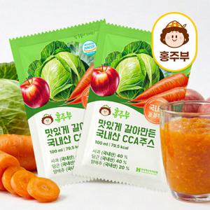 홍주부 갈아 만든 국내산 CCA 주스 100ml X 60포 (60일분)