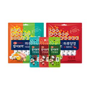 하림펫푸드 밥이보약 DOG 하루양갱 30개입+건강육포 3종 세트 / 강아지간식