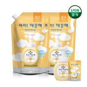 [특가]아이깨끗해 대용량 핸드워시 1.8L 리필x2개+순 250ml 본품 1개 + 순 100ml 리필 x 1개