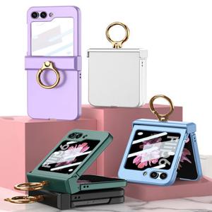 갤럭시 Z플립8 Z플립7 FE Z플립6 제트플립8 제트플립7 FE 제트플립6 지플립8 지플립7 지플립6 부모님 선물 커플 우정 심플 컬러 링 고리 힌지 보호 핸드폰 휴대폰 케이스
