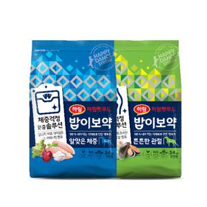 하림펫푸드 밥이보약 DOG 3.4kg 2개입 (관절3.4kg+알맞은체중3.4kg)