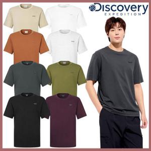 [백화점]디스커버리 25SS 이월/할인 세미오버핏 남여공용 프레시벤트 스몰로고 반팔티셔츠 DXRS7Q053-GSAS