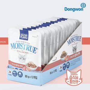동원 모이스트루 고양이간식 참치와 연어 캣 80g×36봉