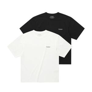 [커버낫] 쿨 코튼 2-PACK 티셔츠 블랙