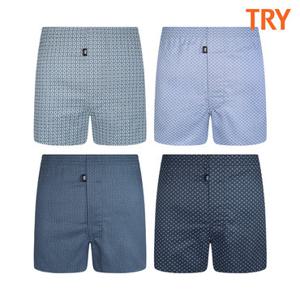 [TRY] 면100% 편한 주자 트렁크 4종세트 프리미엄 팬티 TMT07