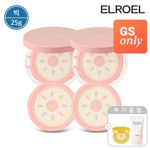 [GS단독][빅] 엘로엘 핑크 톤업 빅 선쿠션 25g 본품2개+리필2개+미니선쿠션