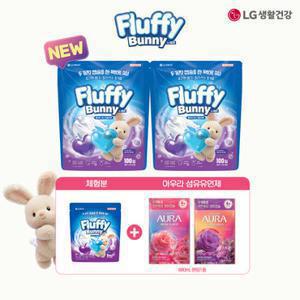 [TV상품]플러피버니 초고농축 캡슐세제 코튼향& 화이트머스크향 100입x2개+6입x1개+아우라680