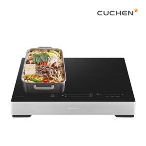 (주)쿠첸 [전국설치] 쿠첸 3구 히든 인덕션 CIR-VB330MTOB2 + AC-SVB087 87mm 무광 매트 ILVA글라스 용기감지 HM