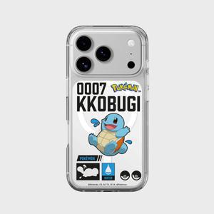 슬래시비슬래시 포켓몬 꼬부기 인덱스 클리어 마그넷 케이스 for iPhone17 Series