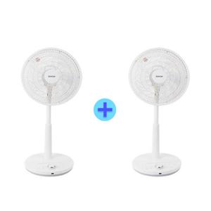 보국전자 [1+1기획]14인치(35cm) 마이크로컨트롤 선풍기 BKF-5335W [58단풍속/서큘레이터형 망/3가지바람모드]