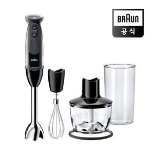 브라운 [박스개봉 - 변심반품] 핸드블렌더 MQ5235BK (1000W／21단계속도조절／다지기／거품기／비커)