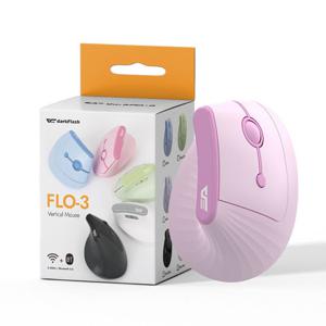 darkFlash 다크플래쉬 FLO-3 무선 블루투스 버티컬 마우스 무소음 (체리 블라썸 핑크)