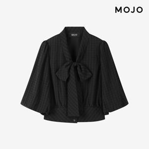 [모조에스핀] 볼륨소매 리본 블라우스 J262XSC010 J262XSC010