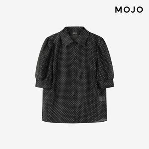 [모조에스핀] 반팔소매 베이직 도트 블라우스 J262XSC009 J262XSC009