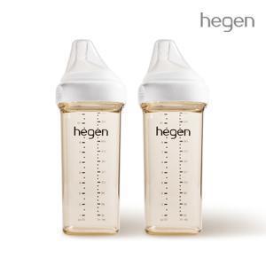 헤겐 애착젖병 PPSU 330ml 2P (3단계 젖꼭지 포함)